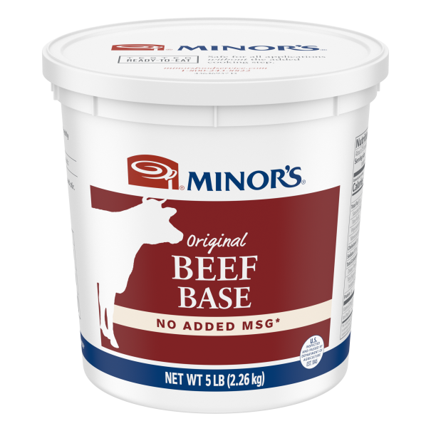Minor's Beef Base (no added MSG) 5 lb - #329-1