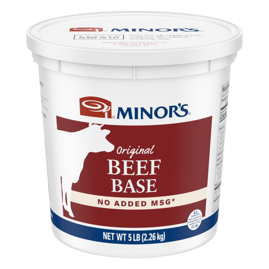 CLEARANCE -Minor's Beef Base (no added MSG) 5 lb - #329-1 (BEST BY DATE 08/06/2024