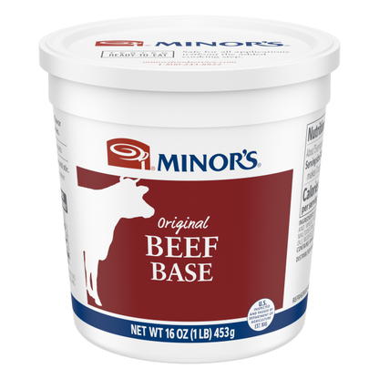 Minor's Beef Base w/ MSG & Minor's Au Jus Liquid - #330-901