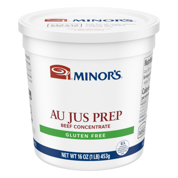 Minor's Beef Base w/ MSG & Minor's Au Jus Concentrate - #330-903