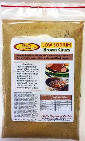 Chef's Ingredient Low Sodium Brown Gravy Mix