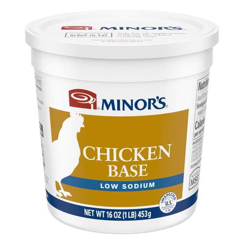 Minor's Low Sodium Chicken Base (no added MSG) 1 lb - #462