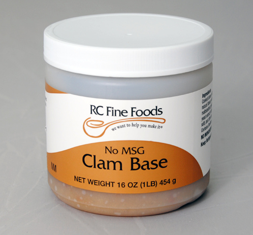 CLEARANCE - RC Fine Foods Gluten Free Clam Base - 16 oz - BEST BY DATE 06/08/24