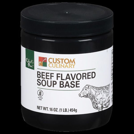 Custom Culinary Beef Granular Soup Base - 16 oz - #718