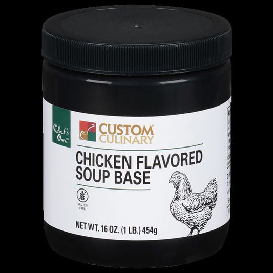 Custom Culinary Chicken Granular Soup Base - 16 oz - #710