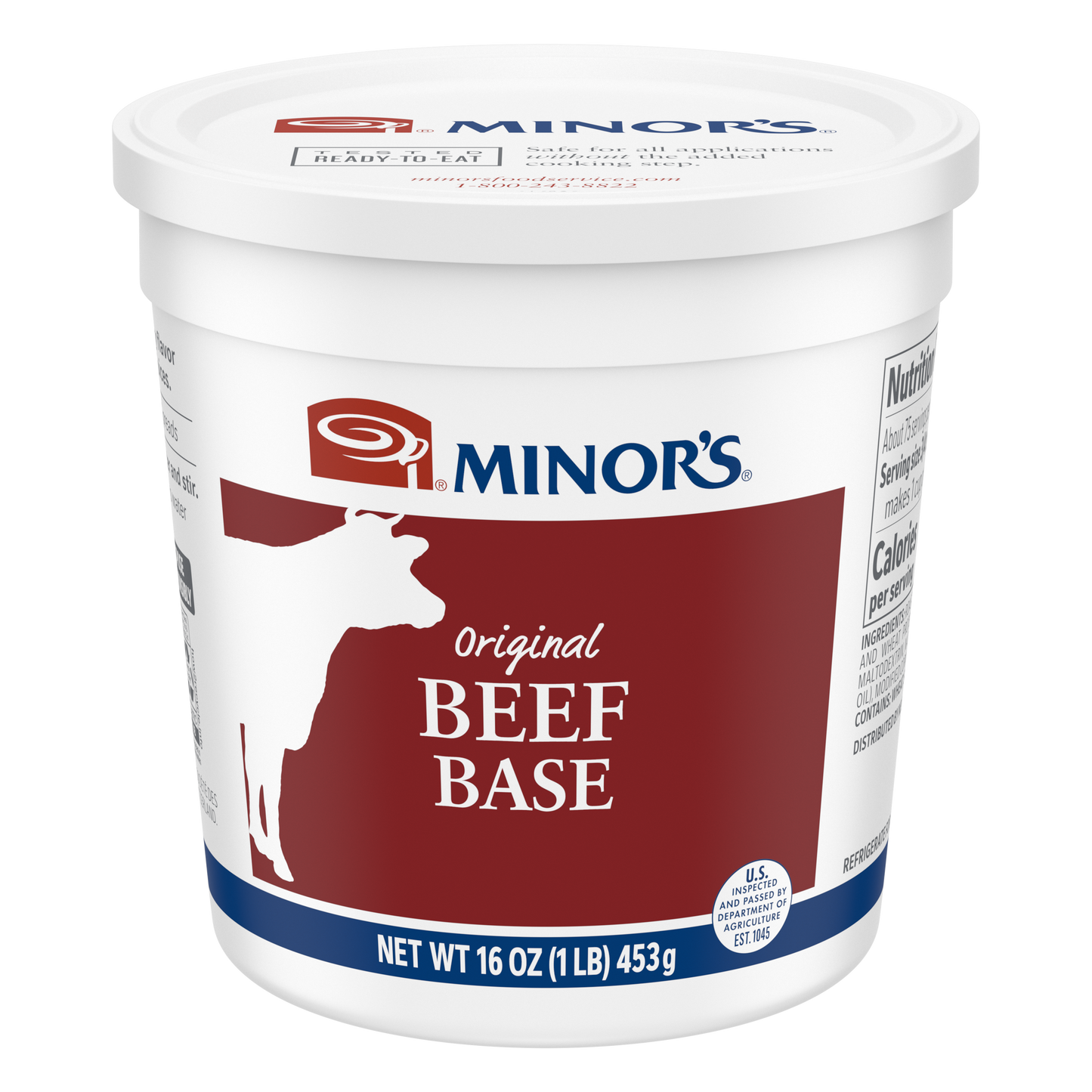 Minor's Original Beef Base - 16 oz (with MSG)