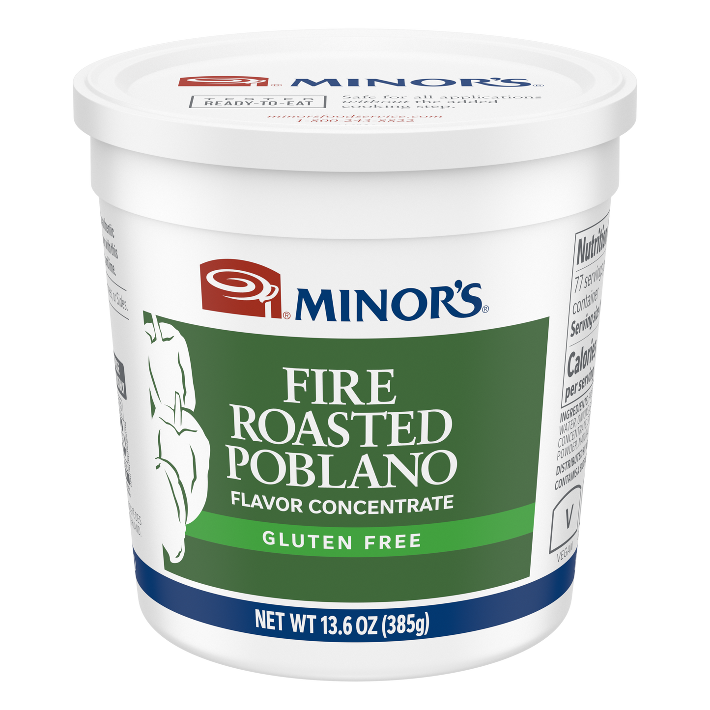 Minor's Fire Roasted Poblano Flavor Concentrate - 13.6 oz