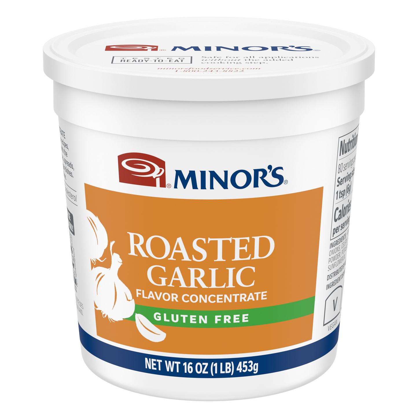 Minor's Roasted Garlic Flavor Concentrate - 1 lb - #142