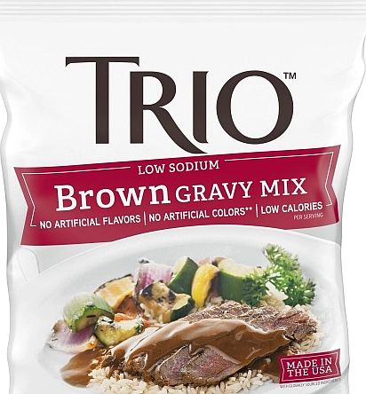 Trio Low Sodium Brown Gravy Mix - 16 oz bag - #TRIOLSB