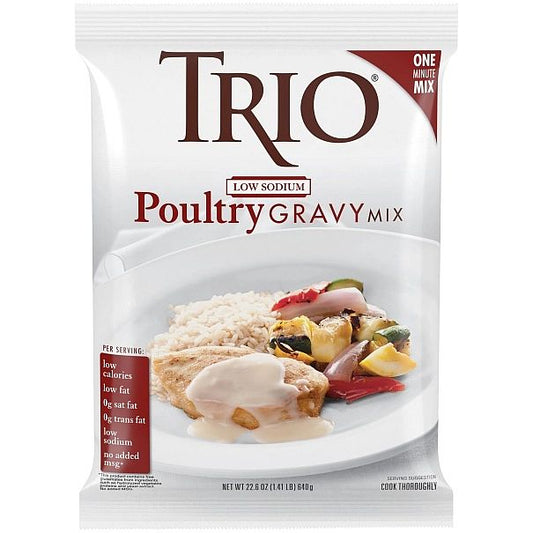 Trio Low Sodium Poultry Gravy Mix - 22.6 oz bag - #TRIOLSP