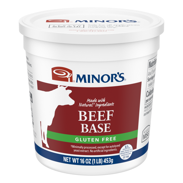 Minor's All-Natural Gluten-Free Chicken & Beef Base - #437-383